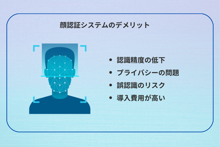 顔認証システムのデメリット